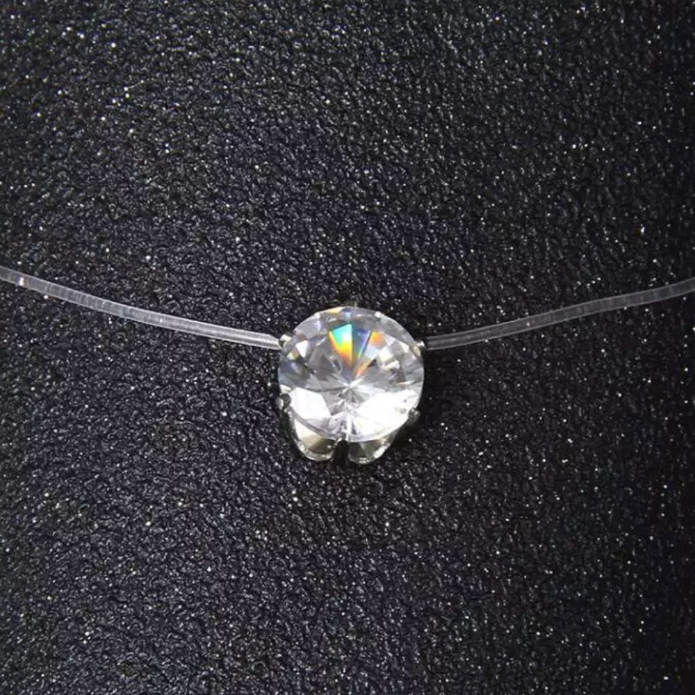 Floating Crystal Dot necklace